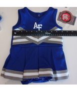 NEW INFANT USAF AIR FORCE DRESS &amp; MATCHING SPANKS CHEERLEADER CHEER 6-12... - £23.87 GBP