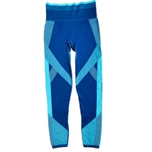 Victoria Secret Pink Cool &amp; Comfy Womens Blue Seamless Leggings Size Small - $21.77