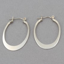 Vintage Silpada Classic Sterling Silver BACK TO BASICS Oval Hoop Earring... - £46.98 GBP