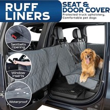 Large Back Seat And Door Covers For Transporting Dogs Include Travel Sto... - $200.90