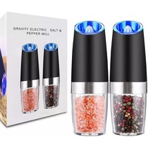 Gravity Electric Salt &amp; Pepper Grinder Set - Battery Powered Automatic Mill Grin - £37.06 GBP