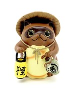 TANUKI STATUE 4.5&quot; Cute Resin Figurine Mythical Japanese Raccoon Dog Tri... - €16,58 EUR