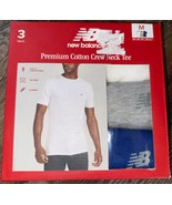 New Balance ~ Men&#39;s 3-Pack T-Shirts Crew Neck Undershirts Cotton Blend ~ M - $36.38 CAD