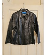 Wilsons Leather Maxima Womens Black Long Sleeve Full-Zip Jacket Size L L... - $49.45