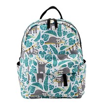 Deanfun Mini Backpa for Girls 3D Printing Sloth Swanky  Leaf School  Bag Teenage - £98.93 GBP