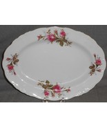 Dragon China MOSS ROSE PATTERN 12 1/2&quot; Oval Serving Platter JAPAN - $545.56 MXN