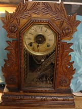 Vintage Gingerbread mantle clock The Boston by E. Gately and company - $149.95