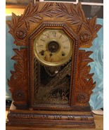 Vintage Gingerbread mantle clock The Boston by E. Gately and company - £117.91 GBP