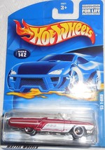 2001 Hot Wheels Mattel Wheels Collector #142 &quot; &#39;63 T-Bird&quot; On Sealed Card - $3.00