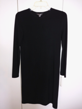 Kamili Kulture Ladies Ls Black Stretch Thin Knit DRESS-XS-WORN ONCE-COMFY/CUTE - £11.21 GBP