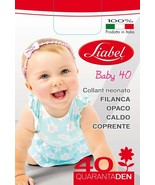 40 Denier Tights For Newborn In Warm And Opaque Filanca Liabel 4028 Girl - $32.17 MXN+