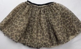 Childrens Place Leopard Skirt Sz 4 Animal Print Ruffled Lacy Cat Kitten XS - $14.57