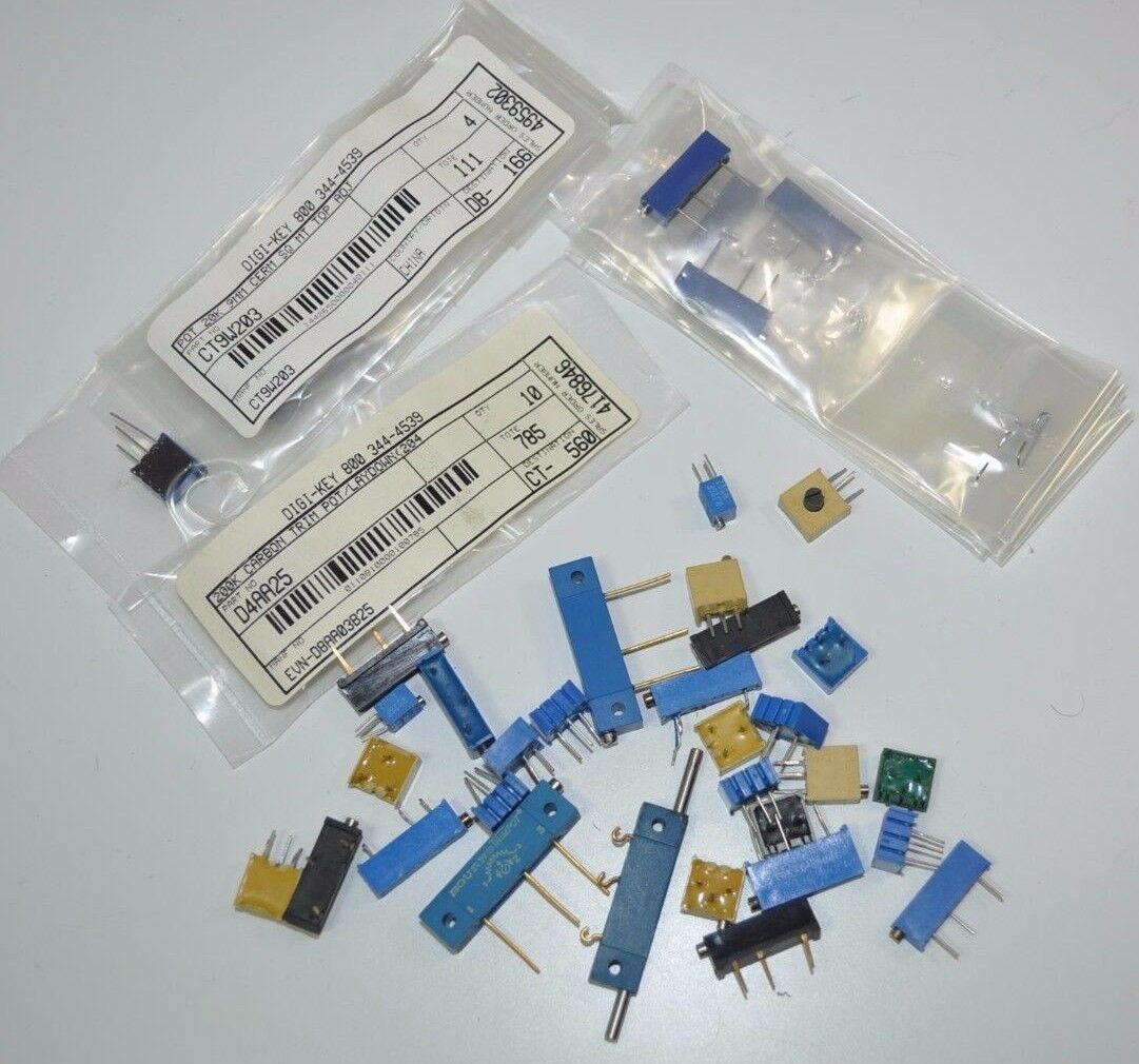Large Lot of Bourns Spectrol Electrim TrimPot Trimmer Potentiometers - $11.88