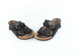 Vtg Birkenstock Mens 7 Womens 9 Distressed Suede Leather Buckle Sandals ... - £39.62 GBP