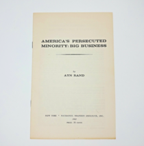 America’s Persecuted Minority: Big Business by Ayn Rand 1962 Lecture Series - £12.73 GBP
