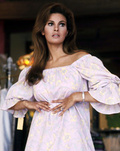 Raquel Welch 16x20 Poster candid in white dress 1967 - £15.46 GBP