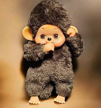 Vintage 70s Monchhichi Monchichi TOTSY Plush Sleepy Eye Rattle Thumb Suc... - €136,32 EUR