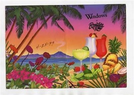 Windows at Rend Lake Resort Drinks Menu Rend Lake Illinois 1999 - £13.30 GBP