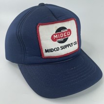 Midco Supply Co Snapback Cap Patch Advertising Trucker Hat VTG w Good Foam - £13.96 GBP