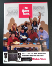 1994 Radio Shack Optimus Home Theater Vintage Football Magazine Cut Print Ad - £7.85 GBP
