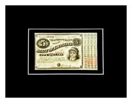 1876 $5 State Of Louisiana Baby Bond  #18641 or 128211 Come Framed ready to hang - £35.78 GBP