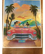1986 Disney Mickey Mouse MICK’N MIN Poster 1955 Cadillac Minnie Mouse - €126,68 EUR