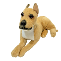 Rare Vintage 1996 Stuffins Plush Laying Realistic Great Dane Dog Stuffed Animal - $20.81