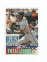Fred Mc Griff (Atlanta Braves) 1994 Donruss Triple Play Card #47 - £4.00 GBP