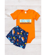 Baby Boys’ Clothing Set – Print Tee &amp; Contrast Trim Shorts, Summer,  Nos... - $25.13+