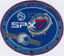 Iss expedition 44 dragon spx 7 nasa international space station iron on patch 4x3.4 thumb200