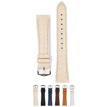 HIRSCH Aristocrat Leather Watch Strap - Crocodile Embossing - Golden Brown Band/ - £47.65 GBP
