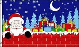 LG 3 X 5 SANTA CLAUS PRESENTS FLAG  banner 5x3 #609 christmas EVE window... - $7.59
