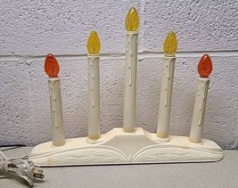 Vtg Candolier Light Electric Window Drip Candle Christmas Candelabra 1960 WORKS! - $18.60