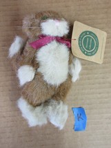 Vintage NOS Boyds Bears Plush Fabric Keats Kitty Cat Brown White   B2  K - £22.08 GBP