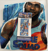 Space Jam Tune Squad Lebron James Beach Towel New Basketball Theme 28&quot; x 58&quot; - $13.99