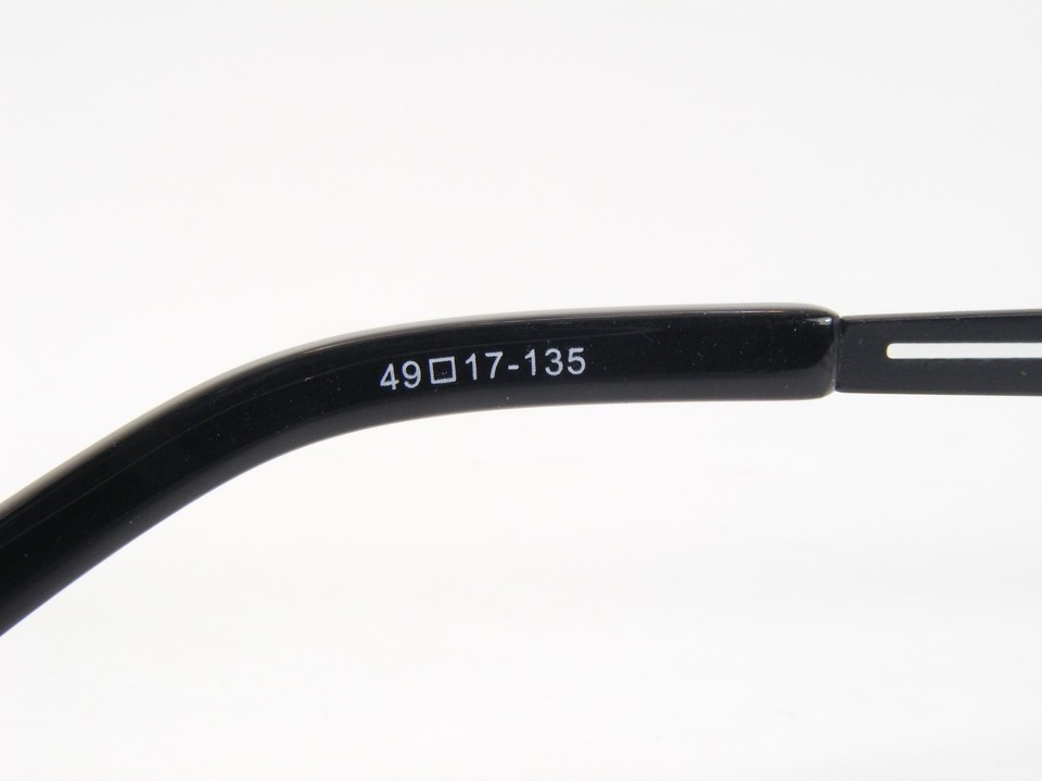 44805-3 Black /White UNIQUE EYEGLASSES GLASSES STAINLESS STEEL FRAME 49-17-135mm Item image 10