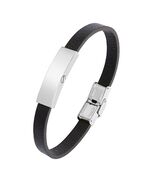 Small/Keepsake Silver Leather Band Cremation Urn for Ashes - $110.25