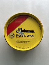 SC Johnson Paste Wax Original Formula  16 Oz ~75% Full Discontinued Vintage - £50.13 GBP