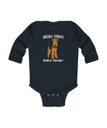 Airedale Terriers Infant Long Sleeve Bodysuit - $266.55 MXN