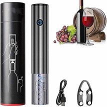 One-Touch Automatic Electric Wine Opener Aluminum Stainless Steel - £23.44 GBP