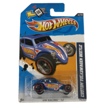 Hot Wheels HW Racing &#39;12 Blue Custom Volkswagen Beetle Diecast - £5.50 GBP