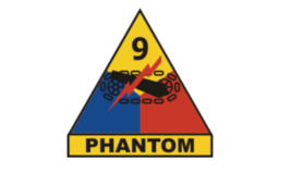 4&quot; 9th armored division phantom army bumper sticker decal usa made - £20.28 GBP