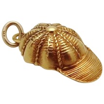 Vintage 10K Gold 3D Equestrian Jockey Cap Hat Charm 1930s - £59.73 GBP