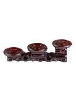 THY COLLECTIBLES Oriental Rosewood 3-Plant Stand, Small Plant Stand for ... - $26.99