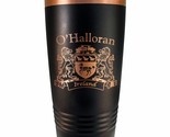 O'Halloran Irish Coat of Arms Black Travel Mug - $27.44