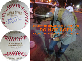 Hunter Strickland San Francisco Giants signed 2014 World Series baseball... - $138.59
