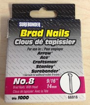 Surebonder 9/16&#39;&#39; #8 Brad Nails (1000 ct) - $8.52