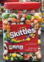 Freeze Dried Premium Big Skittlez 54 Oz Original Candy Jar Stocking Candies - £16.21 GBP