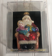 Christopher Radko InspiredGlass Christmas Ornament Hand Crafted Santa Gi... - £19.92 GBP