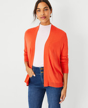 Ann Taylor Womens Open Cardigan Size Large Color Light Orange - $64.35